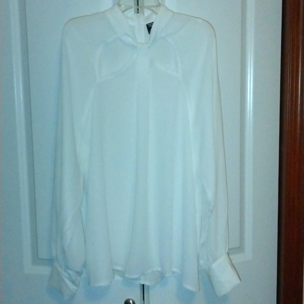 💕NWOT sheer white blouse💕